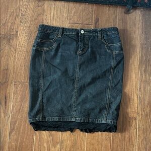 Thalia Sodi Black Denim Pencil Skirt